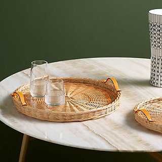 Oseraie Color round tray, small model | Hermès Canada